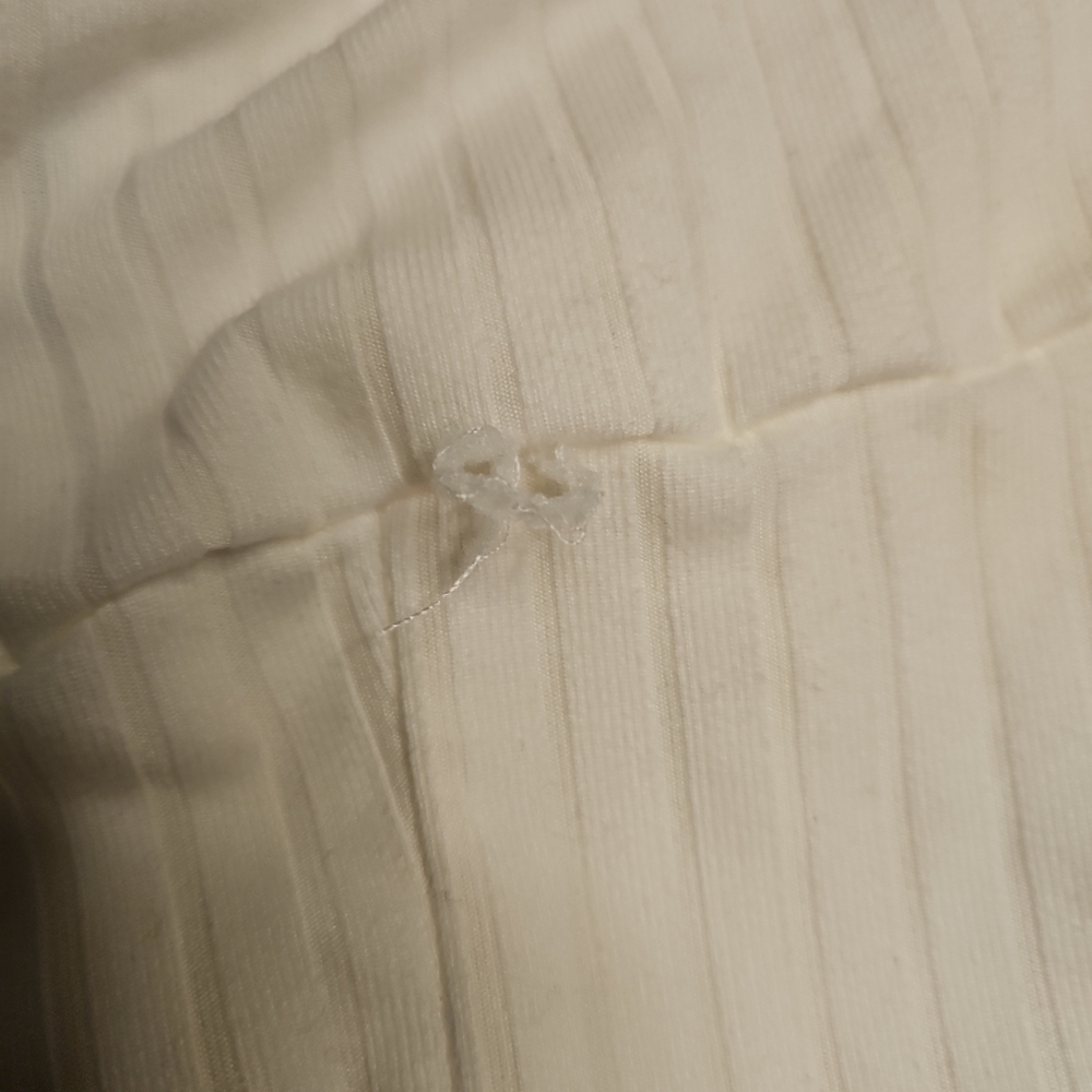 Honey Bee Boutique White Ribbed Bodycon Midi Dress | Small | Stretchy Cottagecor - Picture 5 of 5